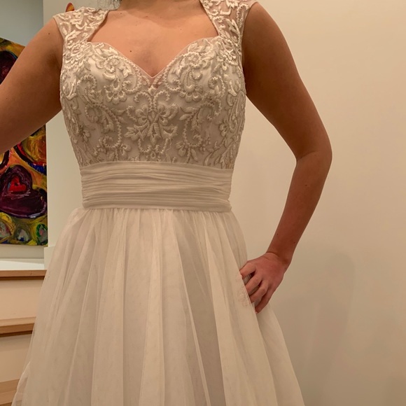 Morilee Wedding Dress with Embroidery on Soft Net - Picture 5 of 9